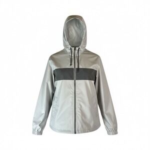 Men's American Threads Jacket Full Zip Gray Size Medium